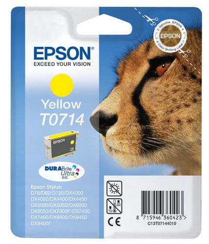 EPSON Cartuccia originale Epson T0714 ghepardo giallo